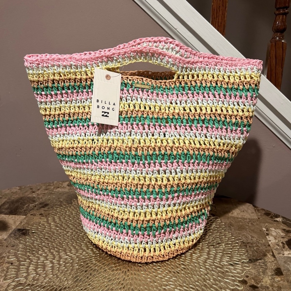 Billabong Island Straw Tote Bag